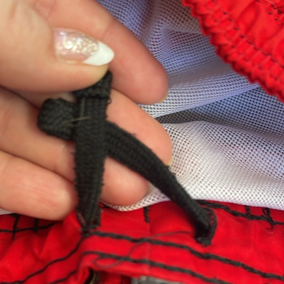 Boys swim trunks size 8 red gray black - Picture 13 of 16